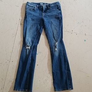 Mossimo Mid-Rise Skinny Boot Jean's 4 R 27 waist